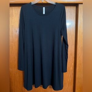 Zenana Outfitters Black Long Sleeve Dress
